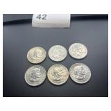 1979 P Susan B Anthony Dollar Lot of 6