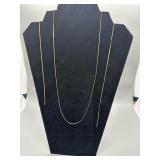2 14k Gold Necklaces