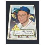 1952 Topps Joe Presko Baseball Card Number 220