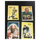 A Collection of Four 1956 Topps Football Trading C