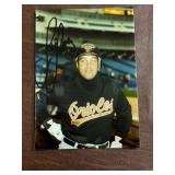 Chris Sabo Signed Baltimore Orioles Color Photogra