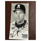 John Orton Autographed California Angels Photograp