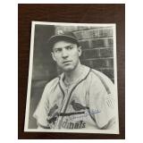 Danny Litwhiler Autographed St. Louis Cardinals Ph