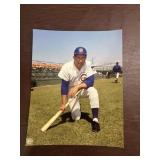 Ron Santo Signed Chicago Cubs 8x10 Color Photograp