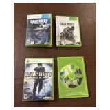 Four Call of Duty Video Games for Microsoft Xbox 3