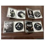 A Collection of Four Call of Duty Video Games for