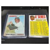 Two Topps Willie Mays Baseball Cards 1967 Checklis