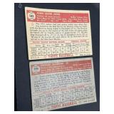 Two 1952 Topps Baseball Cards Including Les Moss #
