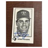 Signed Kenny Rogers Texas Rangers Baseball Photogr
