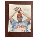 Jim Maloney Signed Cincinnati Reds Professional Ph