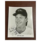 Jeff Ballard Signed Baltimore Orioles Promotional