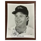Jeff Ballard Autographed Baltimore Orioles Promoti