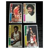 A Group of 1976-77 Topps Basketball Tallboy Cards