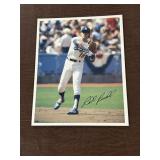 Bill Russell Autographed Los Angeles Dodgers Actio
