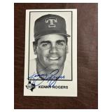 Kenny Rogers Autographed Texas Rangers Commemorati