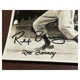 Rex Barney Signed Brooklyn Dodgers Baseball Photog