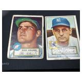 A Pair of 1952 Topps Baseball Cards Alex Kellner #