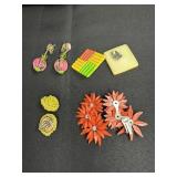 Vintage Costume Clip-On Earrings