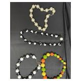 Four Beaded Fashion Necklaces