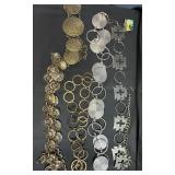An Assortment of Five Decorative Metal Chain Fashi