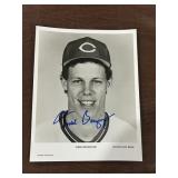 Todd Benzinger Signed Cincinnati Reds 8x10 Black a