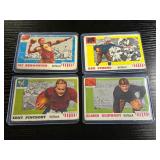 Four 1955 Topps All American Football Cards Includ