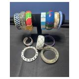 An Assortment of Resin and Acrylic Fashion Bangles