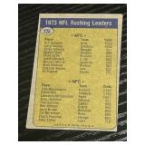 1974 Topps Football Card 328 1973 NFL Rushing Lead