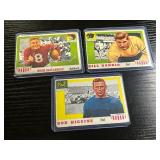 A Trio of 1955 Topps All-American Football Cards