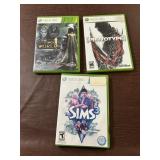 Three Microsoft Xbox 360 Video Games including The