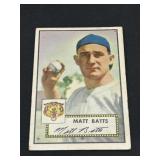 1952 Topps Matt Batts Detroit Tigers Baseball Card