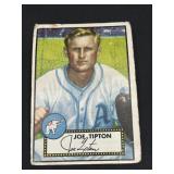 1952 Topps Joe Tipton Baseball Card Number 134 Red