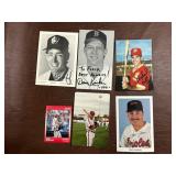 Collection of Six Autographed Baseball Promotional