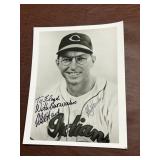 Mel Harder Autographed Cleveland Indians Picture P