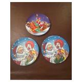 A Trio of McDonald's Holiday Melamine Collector Pl