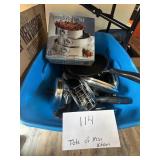 Tote of Misc Kitchen Goods