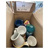 Box Lot of Coffee Mugs