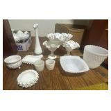 Assorted Hobnail Milk Glass