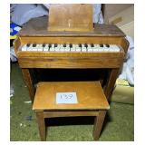 Schoenhut 30-Key Wooden Toy Upright Piano & Bench