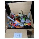 Misc Box and Bag of Toys and Accessories