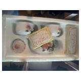 NIB Friendship Tea' Porcelain Miniature Tea Set