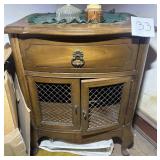 French Provincial Style Serpentine Commode Cabinet