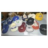 Box Lot of 13 Vintage Snapback & Mesh Trucker Hats