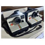 Pair of Vintage Polaroid OneStep SX-70 Rainbow