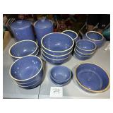 Vintage Robinson Ransbottom Blue Stoneware