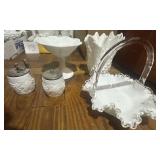 Assorted Milk Glass Tableware