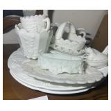 Paneled Grape Milk Glass Collection