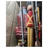 Box of Plastic and Foam Soldiers, most have been