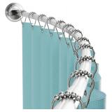 $160 4 PACK Zenna Home Curved Shower Curtain Rod,