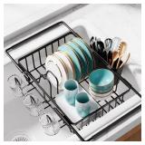 Stainless Steel Dish Drying Rack, Black